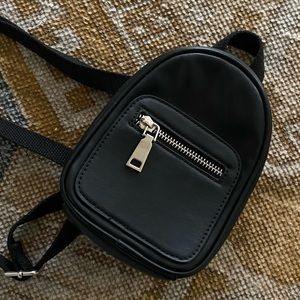 Urban outfitters faux leather mini backpack